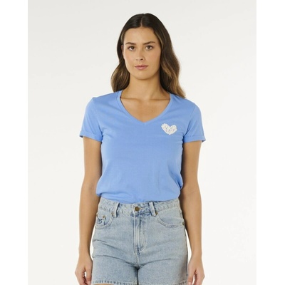 Rip Curl RC Heart V Neck Tee Cornflower Blue
