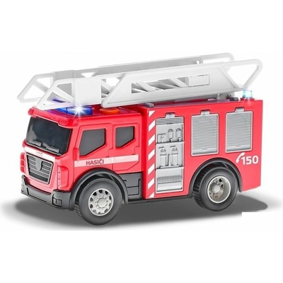 Mikrotrading Auto hasiči český design 14 cm volný chod se světlem a zvukem