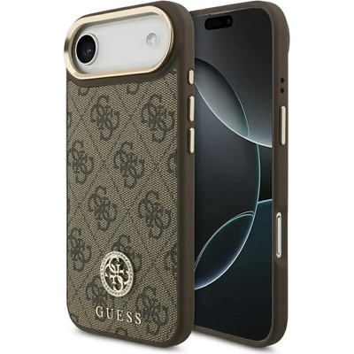 GUESS Калъф MagSafe с лого Guess 4G Strass за iPhone Air - кафяв (3666339529277)