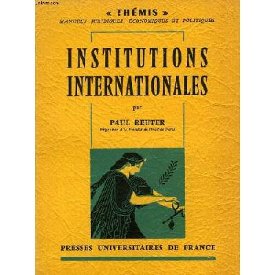 Institutions internationales