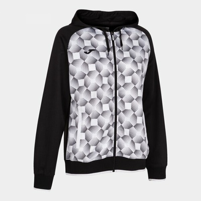 Joma Supernova III Zip-Up Hoodie Black White