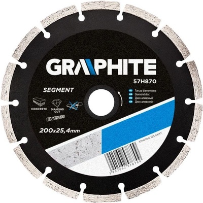 Graphite Diamantový kotúč 200 x 25,4 mm 57H870