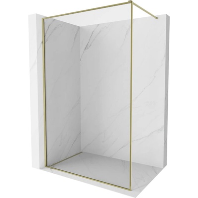 Mexen Kioto-F душ екран Walk-in с рамка 60 x 202 cm, прозрачен 8 mm, златен - 800-060-104-50-00 (800-060-104-50-00)