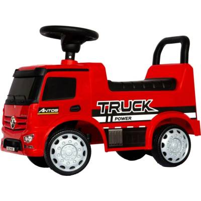 Kathay-Haster 2 Mercedes‑Benz Antos dětské odrážedlo truck se zvukem a světly, červené