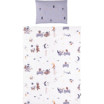 Chipolino Спално бельо от 3 части Chipolino - Мечо космонавт (SPBED302501)