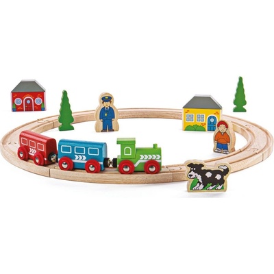 Bigjigs Rail Moja prvá vlaková dráha 19 kusov