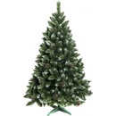 AGA Zasnežený vianočný stromček 180 cm so šiškami umelohmotný stojan