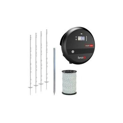 Set elektrického ohradníku - kombinovaný zdroj 10 J - lanko 400 m