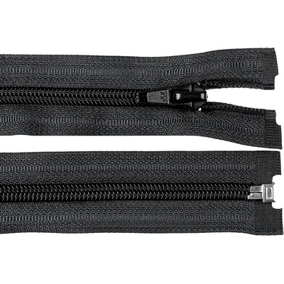 Spirálový zip No 5 délka 30 cm bundový POL, malé, 332 černá