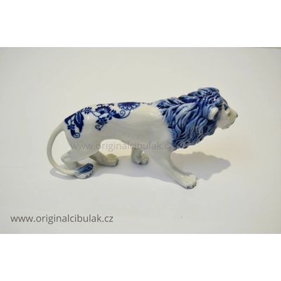 Český Porcelán Dubí Cibulák Lev 12cm Originálny