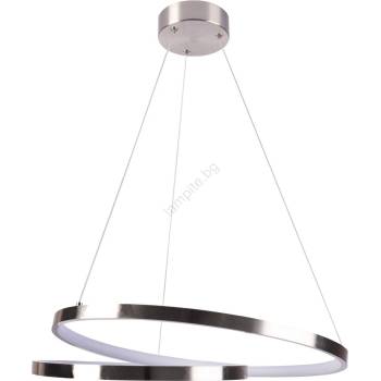 Polux Led Пендел zefira led/40w/230v 4000k Ø 50 см хром (sa2182)