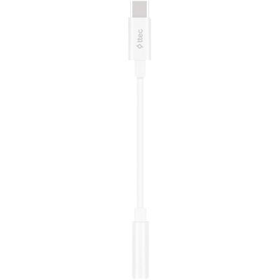 Ttec Адаптер ttec USB-C to 3.5mm Aux Adapter 11cm - Бял