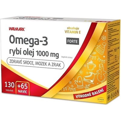 Walmark Omega-3 rybí olej forte promo 130 + 65 kapsúl