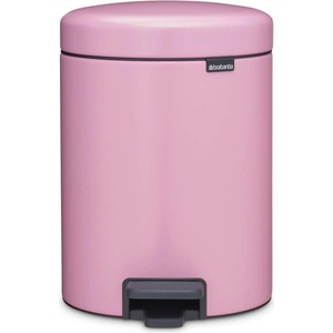 Brabantia Кош за боклук с педал Brabantia NewIcon 1010439, 5 л, Леко затваряне, Противоплъзгаща основа, Розов (1010439)