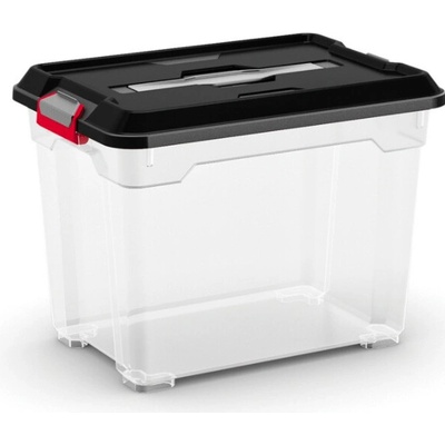 Keter Plastový úložný box Moover box S 18 l 38 x 26,5 x 28,5 čierne veko