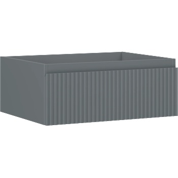 Mexen Rivel шкаф за баня под мивка 60 см, 1 чекмедже, релефно, графит мат (91A20-06023-1-BF66)