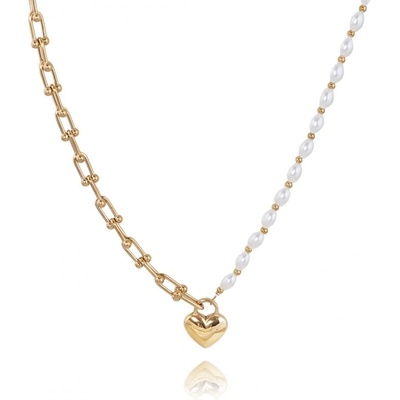 Bijutanki Позлатено Колие от Медицинска Стомана - Сърце