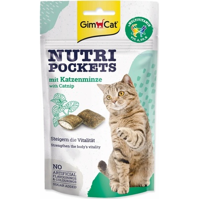 GimCat Nutri Pockets s catnipem 60 g