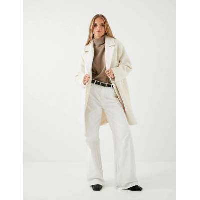 Koton Women Ecru Coat 8683965837885 šedý