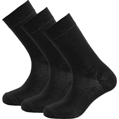 Devold DAILY MERINO MEDIUM ponožky 3 páry čierna