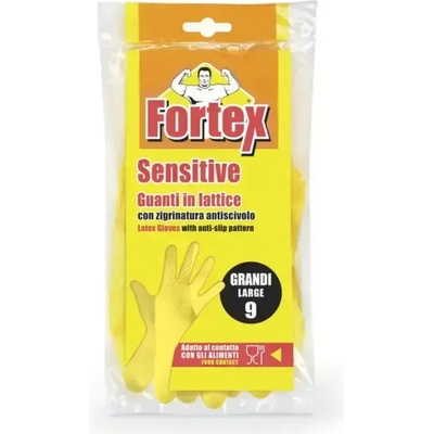 Fortex 2бр ръкавици естествен латекс размер l (8003350516995)