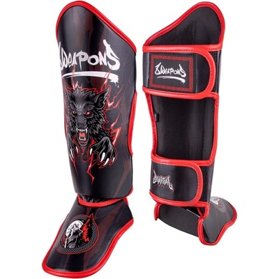 8Weapons Детски протектори за крака 8 WEAPONS Beastial Black/Red - L/XL