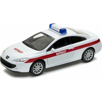 Welly Auto Peugeot 407 Coupe NOTARZT 1:34