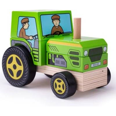 Bigjigs Toys Бебешка играчка - Трактор (bb125)