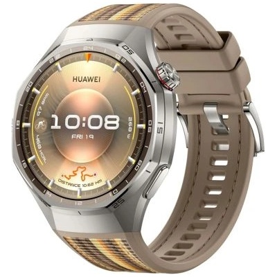 Huawei Watch GT 6 Pro 46mm with Woven Strap Silver Brown EU (6942103168208)