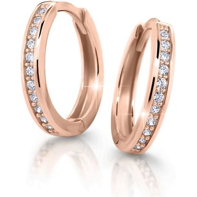 Cutie Jewellery Nadčasové kruhové náušnice so zirkónmi C3344-80-20-X-4