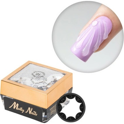 Molly Nails 3D Relief Top gel Sculpture transparentný 3D top gel Hema di Hema free 5 g