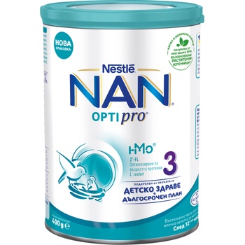 Nestle Млечна напитка на прах Nestle Nan - Optipro 3, 400 g (12578917)