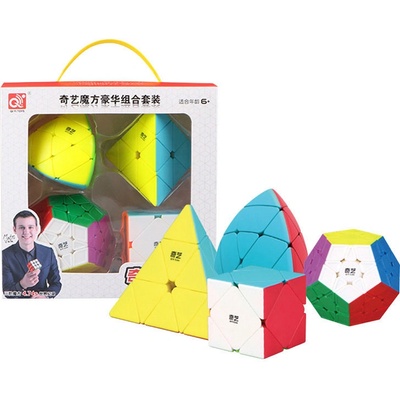 QiYi 4 Cube Bundle set 4 balíček hlavolamů pro pokročilé i sběratele