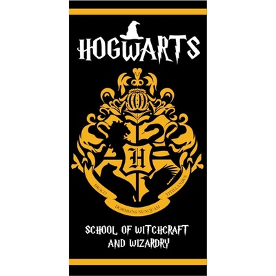 E plus M plážová osuška Harry Potter / Hogwarts School of Witchcraft and Wizardry 70 x 140 cm