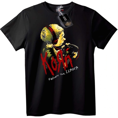 NOONEBRAND Тениска Korn Follow the Leader - XL, White