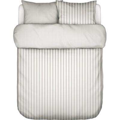 Marc O'Polo Спално бельо Classic Stripe с 2 калъфки за възглавници 80 x 80 cm затваряне с цип 200 x 220 см сиво-бежово (101816-194-04)
