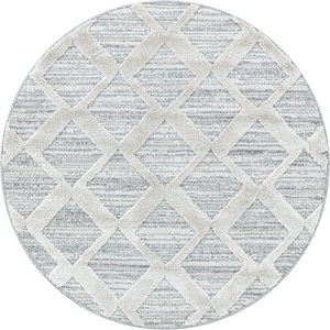 Ayyildiz Светлосив кръгъл килим ø 160 cm Pisa - Ayyildiz Carpets (PISA1601604703GREY)