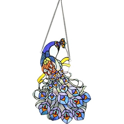 Tiffany vitrážový panel PEACOCK 35*70