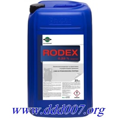 PelGar International Ltd, UK Родекс течен концентрат 25кг. х46.80лв. за примамки против полевки, мишки и плъхове