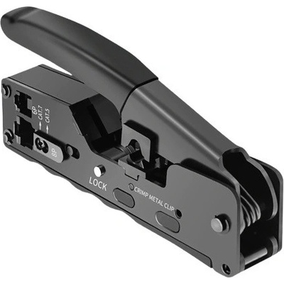 W-star Krimpovací kleště RJ45 WS7018 kompaktní kleště Cat7, Cat6, Cat5, RJ45, RJ12, STP WS7018 – Zboží Dáma