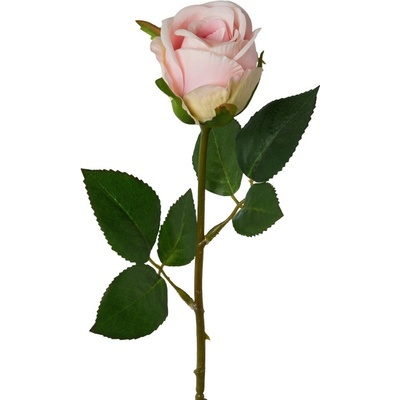 Umělá růže výška 45 cm Gasper - světle růžová