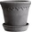 Bergs Potter Саксия Københavner с поставка 35 см сива (KG35S)