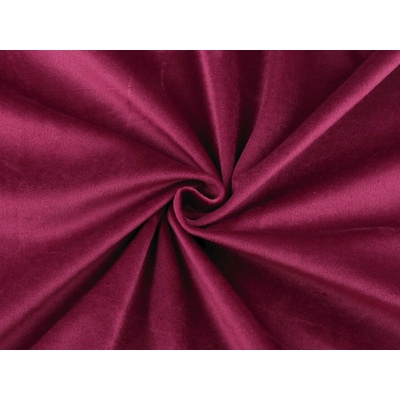 Stoklasa Samet / velvet hladký šíře 280 cm Balení: 1 m, Varianta: 4 (245 g/m²) vínová 4 (245 g/m²) vínová