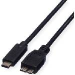 Roline Cable USB3-C-Micro B, M/M, 1m, Roline 11.02. 9006