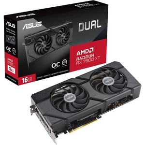 ASUS Radeon RX 7800 XT Dual OC 16GB GDDR6 256bit (DUAL-RX7800XT-O16G/90YV0JJ1-M0NA00) Видео карти