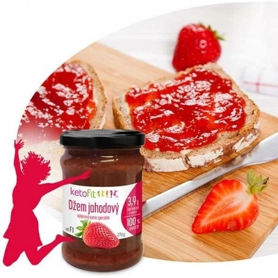 Ketofit Nízkosacharidový džem jahodový 270 g