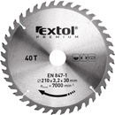 EXTOL PREMIUM pilový kotouč s SK plátky, 300x2,2x30mm, 40T, šířka SK plátků 3,2mm