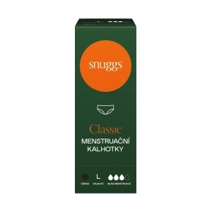 Snuggs Бикини Snuggs за обилна менструация, размер L, черни