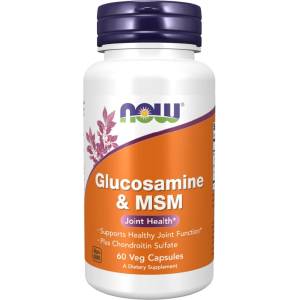 NOW NOW Glucosamine & MSM, 60 Veg Capsules