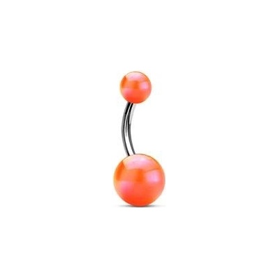 Šperky4U piercing do pupíku banánek metalické barvy BA0003-O
